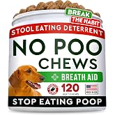 STRELLALAB No Poo Chews for Dogs - Coprophagia &amp; Stool Eating Deterrent