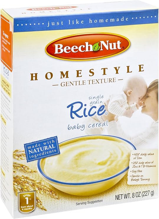 Beech Nut Homestyle Single Grain Rice Baby Cereal, 8 OZ (Pack of 8