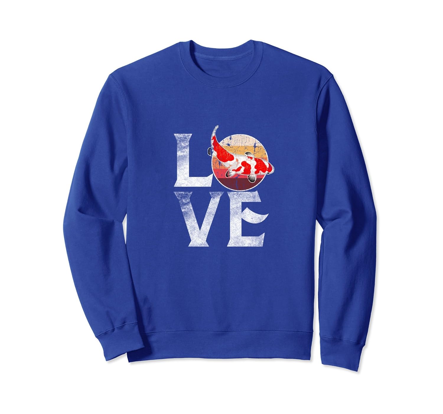 Love Koi Fish Japanese Symbol Sweatshirt Carp Mom Dad-anz