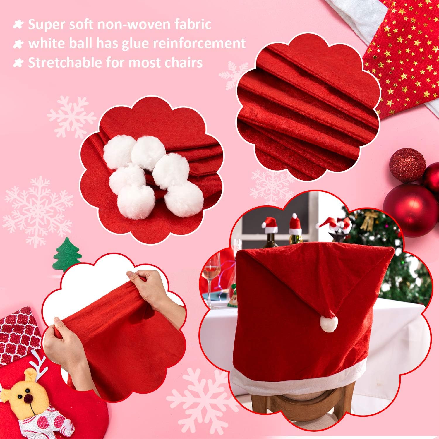 Christmas hats for chairs Clearance