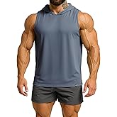 Project Titan Men's Relaxed-Fit Sleeveless Gym Hoodies Workout Hooded Tank Tops