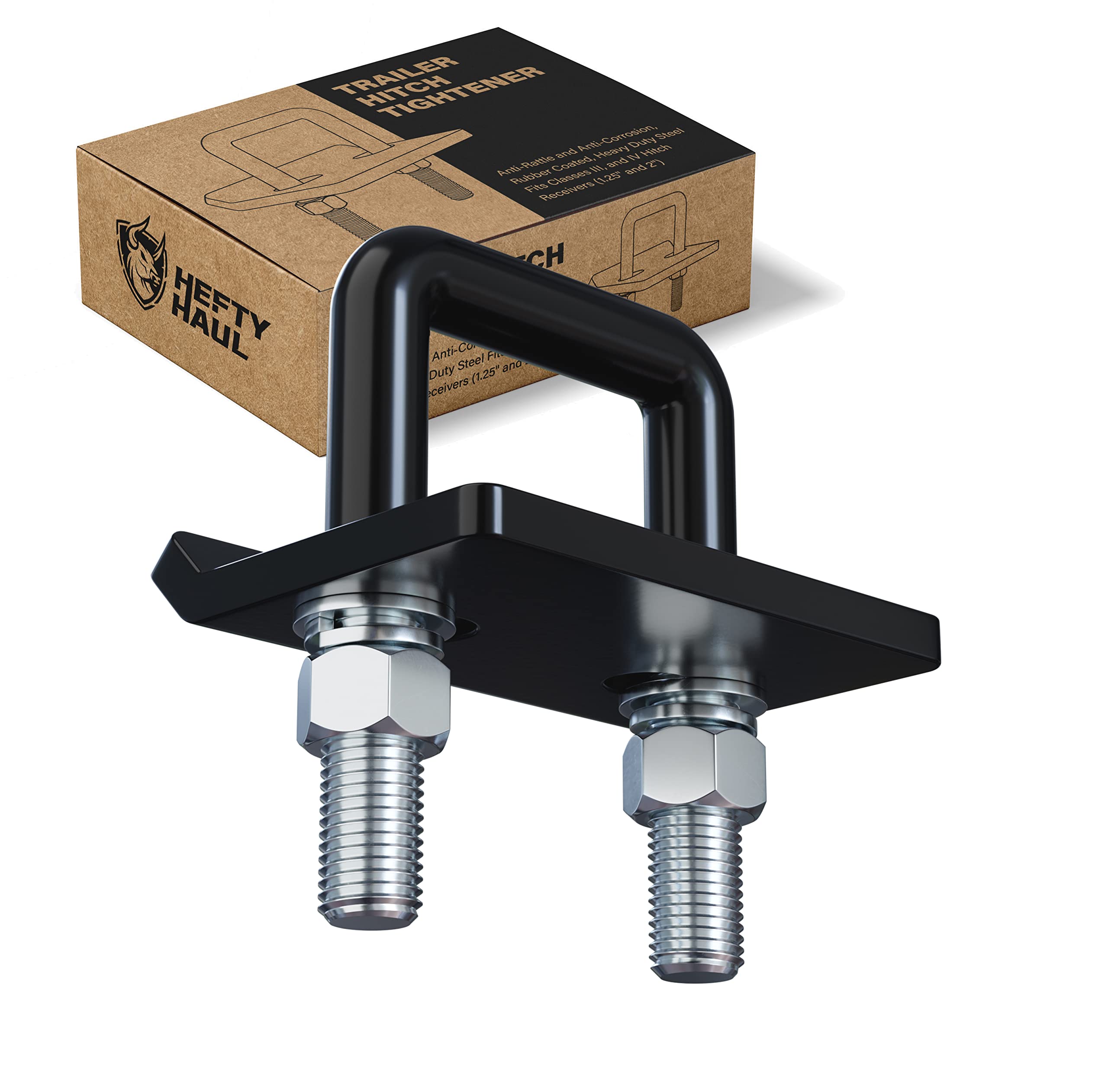 Photo 1 of Trailer Hitch Tightener for 1.25" and 2" Hitch Anti Rattle, Heavy Duty Steel, Anti Rattle Tightener 2 Inch, Trailer Hitch Accessories, Hitch Clamp, Tow Hitch Stabilizer