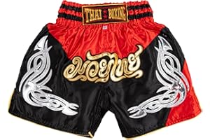 MUAY NATION Muay Thai Shorts for Kids (2 Years - 12 Years) Girls Boys Boxing Trunks for Kickboxing MMA Youth Martial Arts