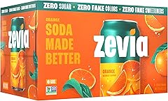 Zevia Zero Calorie Soda, Orange, 12 Ounce Cans (Pack of 6)