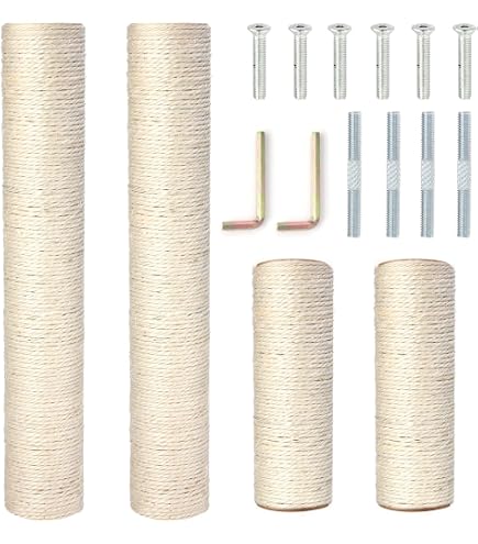 7cm Diameter Sisal Pole Cat Scratching Post Replacement Kitten Scratch ...