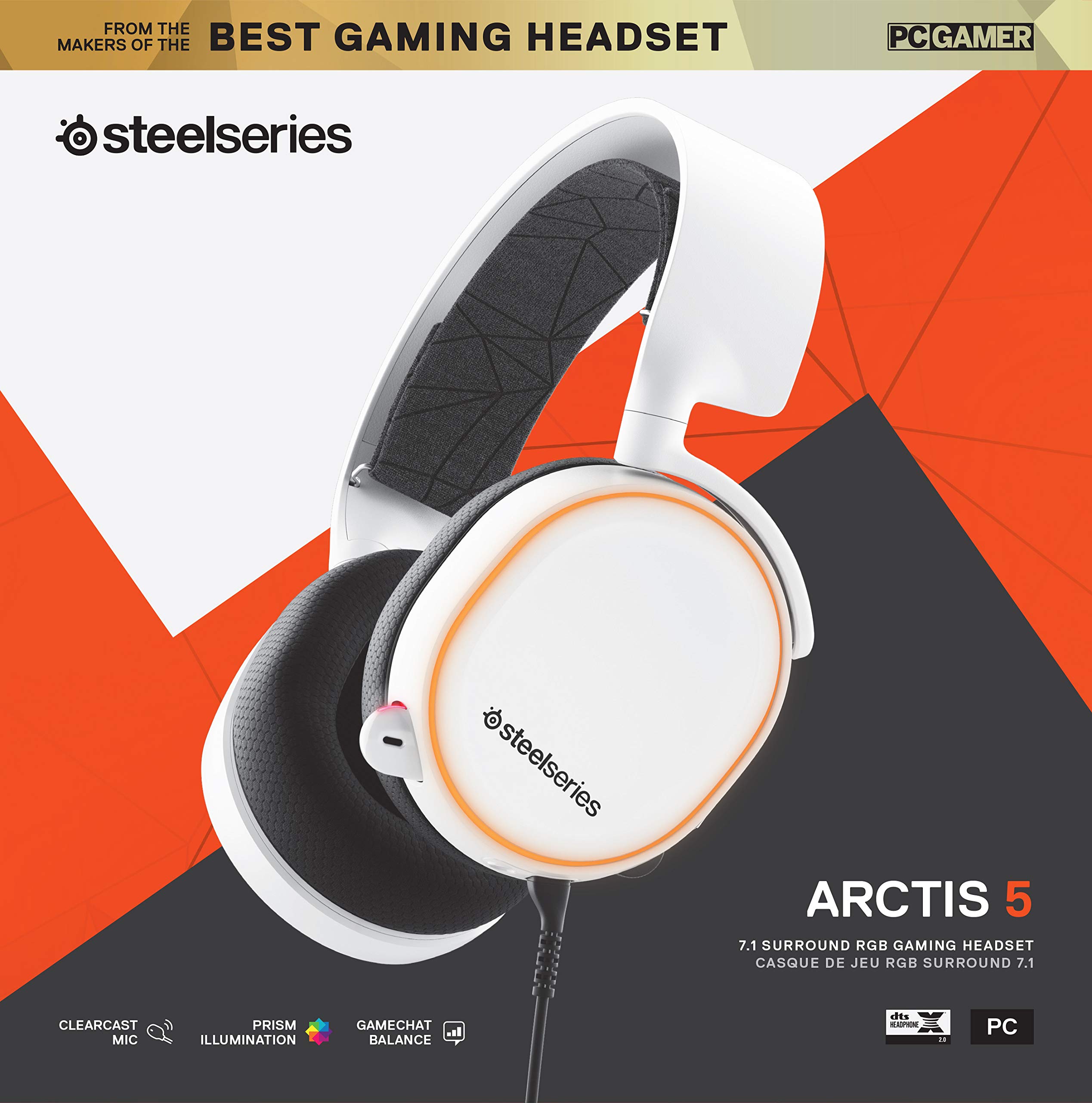 Steelseries Arctis 5 2019 Edition Gaming Headset White Buy Online In Bulgaria At Bulgaria Desertcart Com Productid 119498720