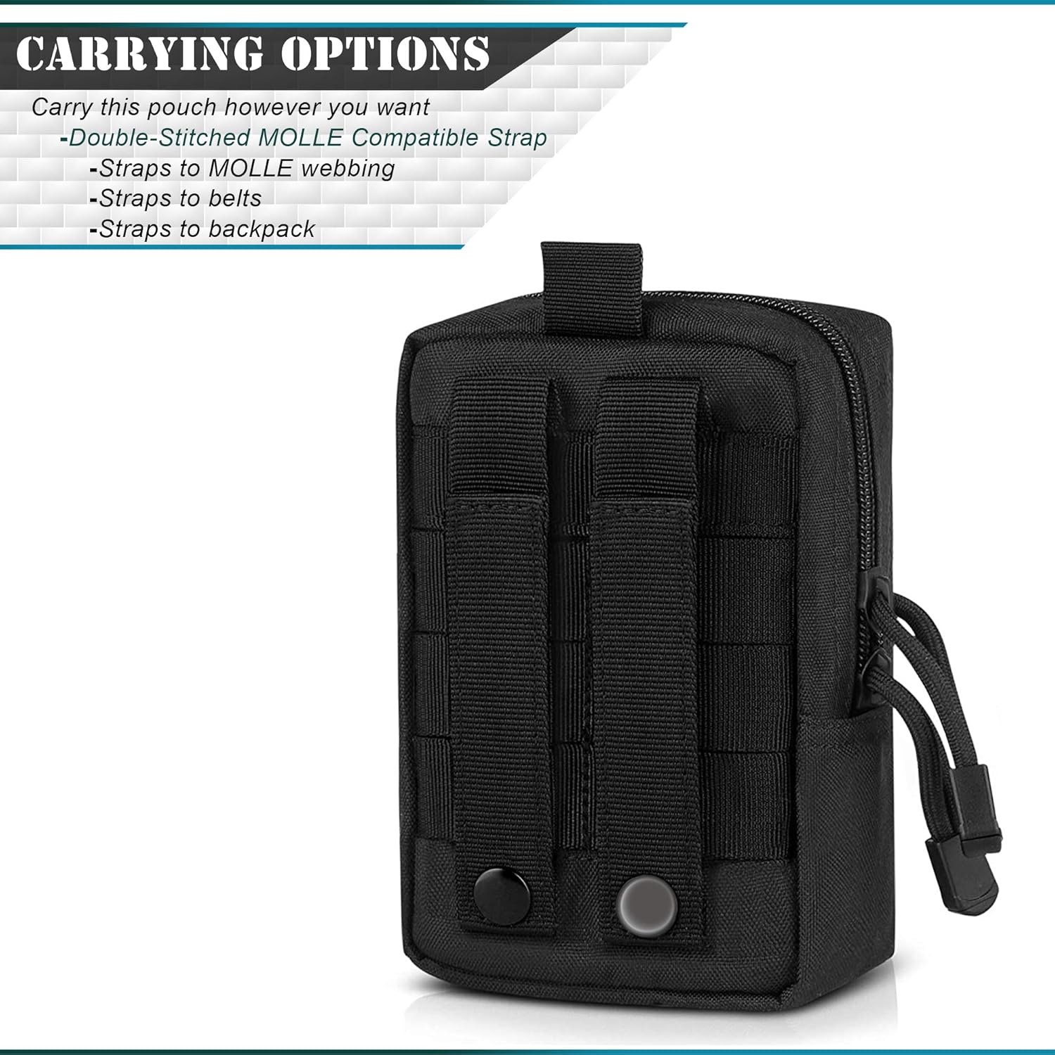YDa MOLLE Pouch EDC Pouch Multi-Purpose Compact Tactical Waist Bags Small Utility Pouch 2 Pack : Sports & Outdoors