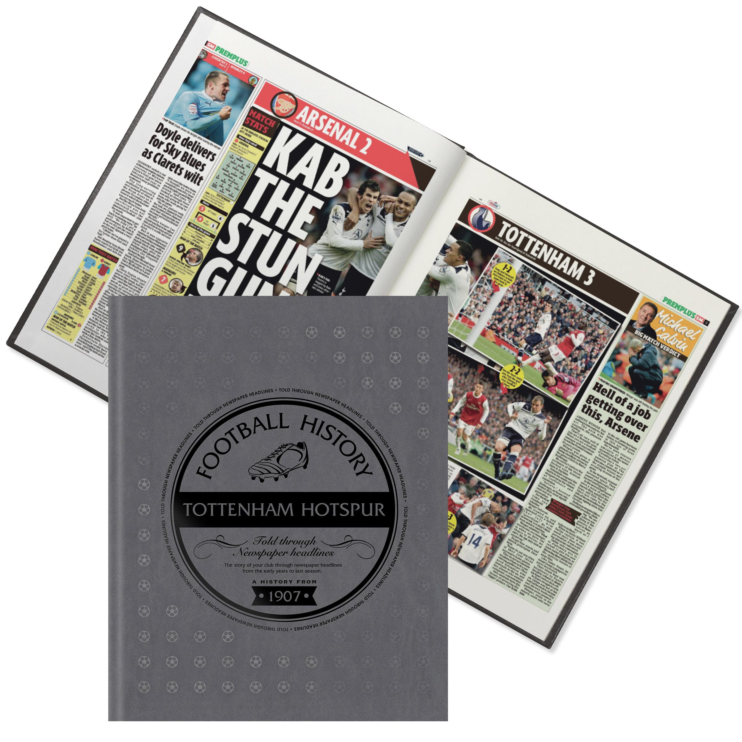 Historic Newspapers Spurs Newspaper Headlines Football Book - Gift (LAST MINUTE GIFT) Approx A3 in size - CONTENT UP TO 2023 - Fast Delivery! Buy NOW and PERSONALISE LATER! (Spurs 2023)
