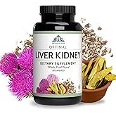 Optimal Health Systems Liver/Kidney | Detox & Cleanse | Milk Thistle, Dandelion, Barberry, Molasses + Opti-Blend Enzymes for Absorption | 90 Capsules