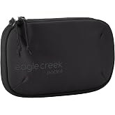 Eagle Creek Pack-It E-Tools Organizer Mini, Black | Padded Travel Tech Organizer for Small Accessories, Internal Stretch Pockets, Internal Elastic Loops, Recycled Fabric