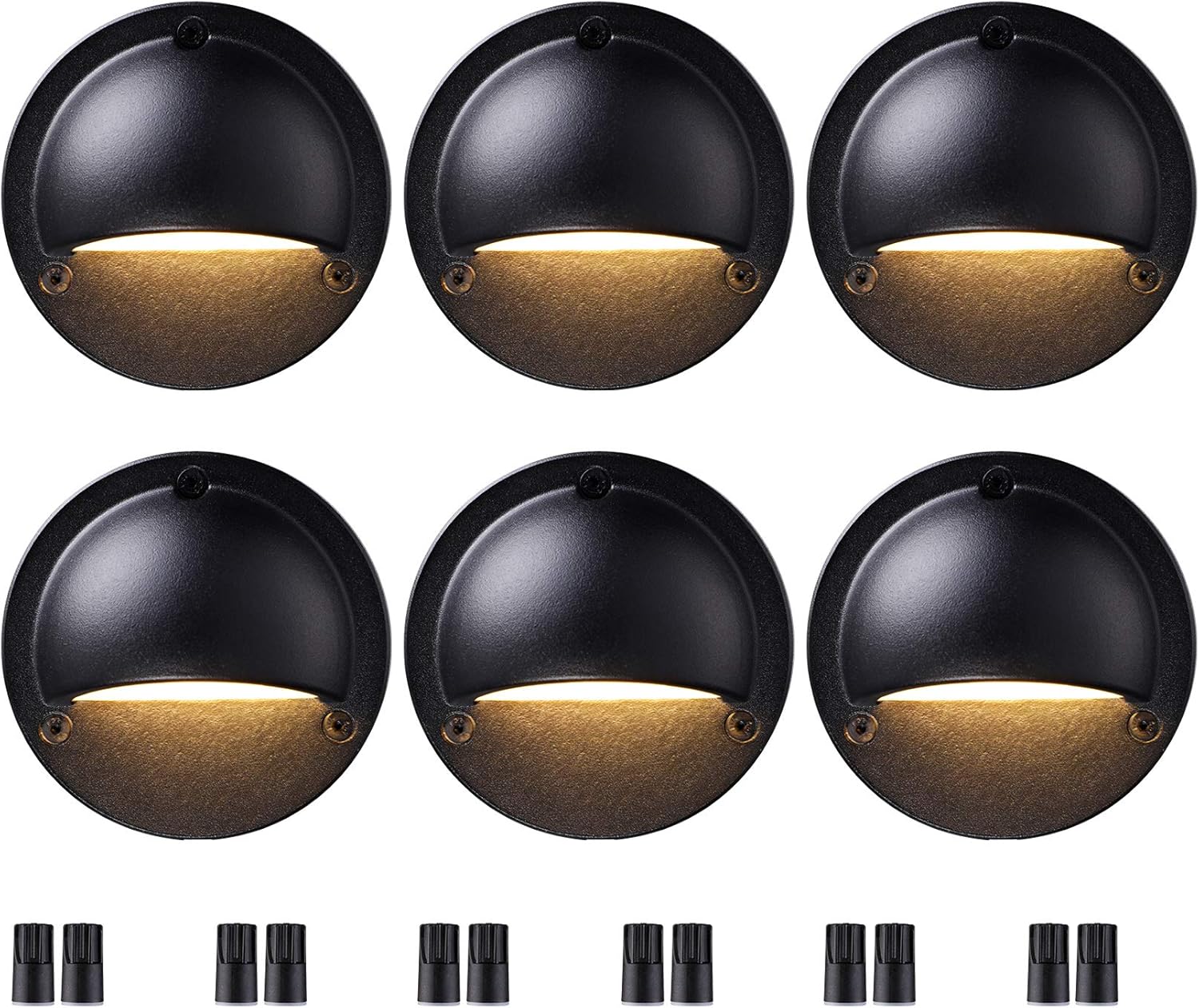 LEONLITE Low Voltage LED Deck Lights, 2.3W 170lm Landscape Step Stair