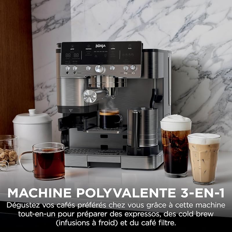 Luxe Premier, Machine a café a grain barista 3-en-1, 4 préréglages