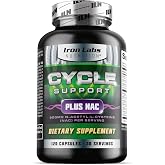 Cycle Support Plus NAC &ndash; Cycle Support Supplements for Men &ndash; 120 Capsules