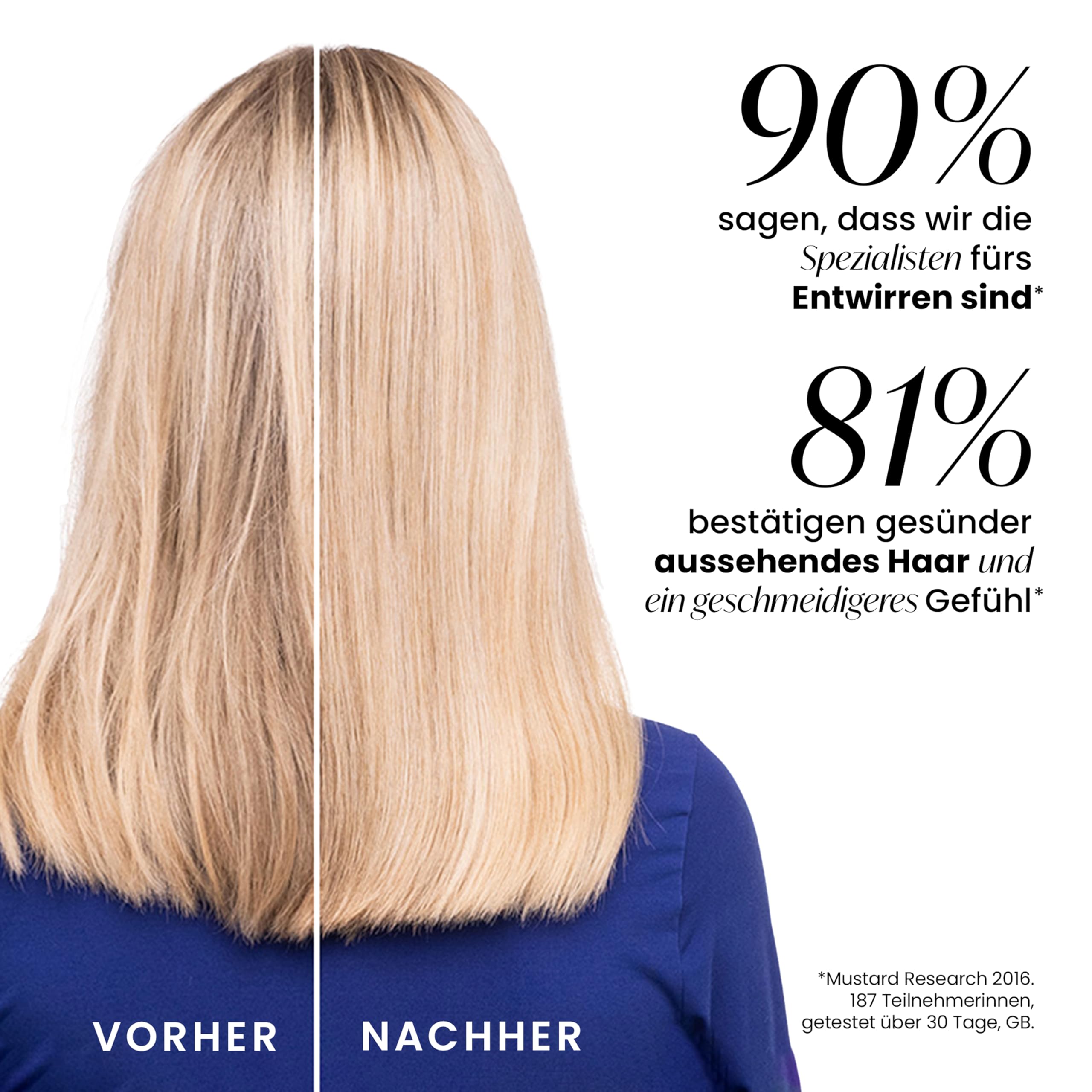 Tangle Teezer Ultimate Detangler Haarbürste – Für Nasses & Trockenes Haar – Entwirrungsbürste für Alle Haartypen – Zweistufige Borsten Reduzieren Haarbruch & Entfernen Knoten – Schwarz 7