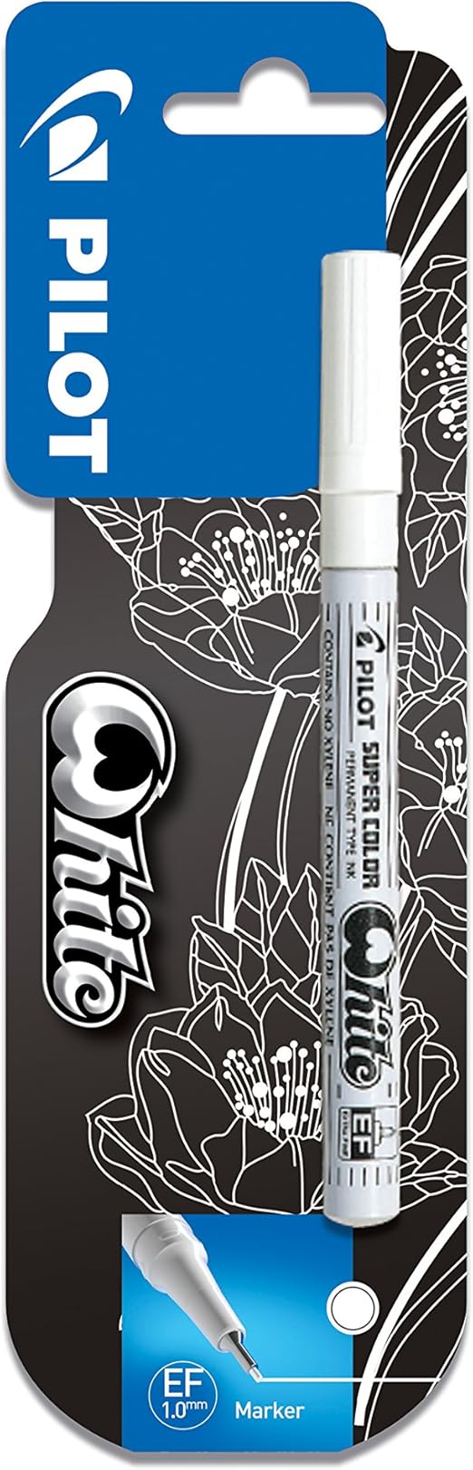 Pilot Permanent Marker (Extra Fine Tip). White Amazon.co.uk Office