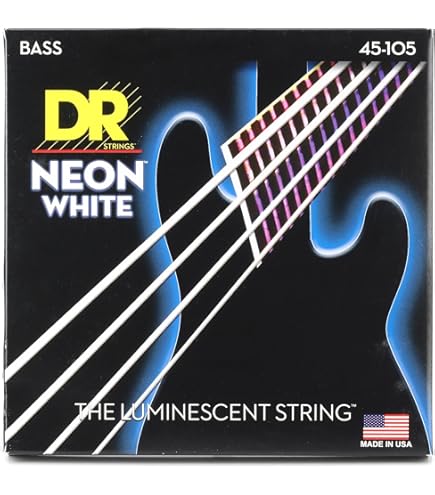 Amazon.com: DR Handmade Strings DR Hi-Def Neon Red Medium Bass