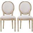 Christopher Knight Home Phinnaeus Polyester Beige Fabric Dining Chair (Set of 2), 2-Pcs Set