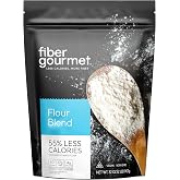 Fiber Gourmet Low Net Carb Flour Blend - 32 Ounce (pack of 1) | Keto Friendly All-Purpose Baking Flour with 55% Fewer Calories, 81% Fewer Net Carbs, 17g Fiber, Non-GMO Vegan