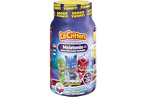 LIL CRITTERS L'il Critters PJ Masks Melatonin Gummy Supplements, 60 Gummies