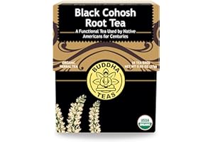 Buddha Teas Organic Black Cohosh Root Tea - OU Kosher, USDA Organic, CCOF Organic, 18 Bleach-Free Tea Bags