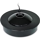 K&H Pet Products Pond Heater for Outdoor Ponds with Fish, Thermo-Pond 3.0 Deicer Keeps a Hold in the Ice for Oxygen Exchange for Live Fish, Energy Efficient, Safety Listed - 12in Black 100W