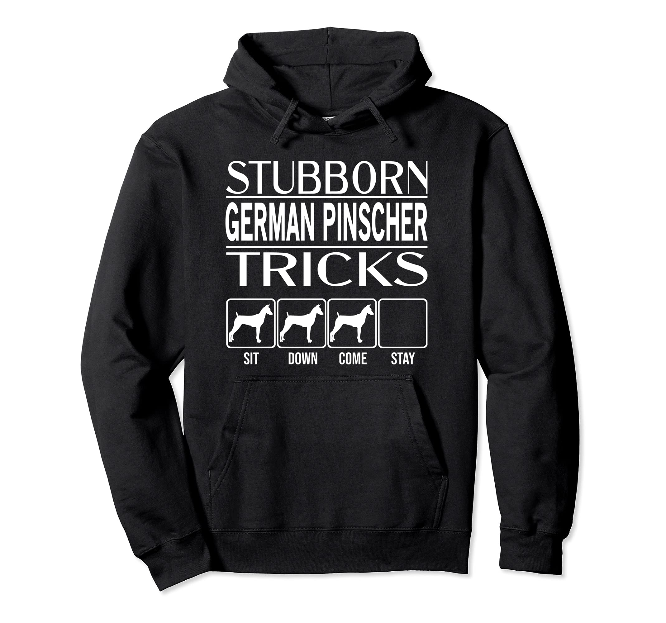 Stubborn Dog Tricks, funny dog gift, Funny German Pinscher Pullover Hoodie