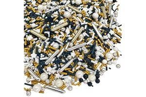 Sprinkles | 4 oz | Gold and silver sprinkles | Metallic sprinkles | New year sprinkles | Glamour sprinkles | Sprinkle mix | Manvscakes