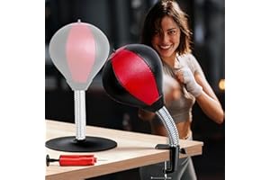 Desktop Punching Bag, Fun Punch Rage Bag Suction Cup and Clamp, Stress Buster Desktop Punching Ball, Portable Tabletop Boxing