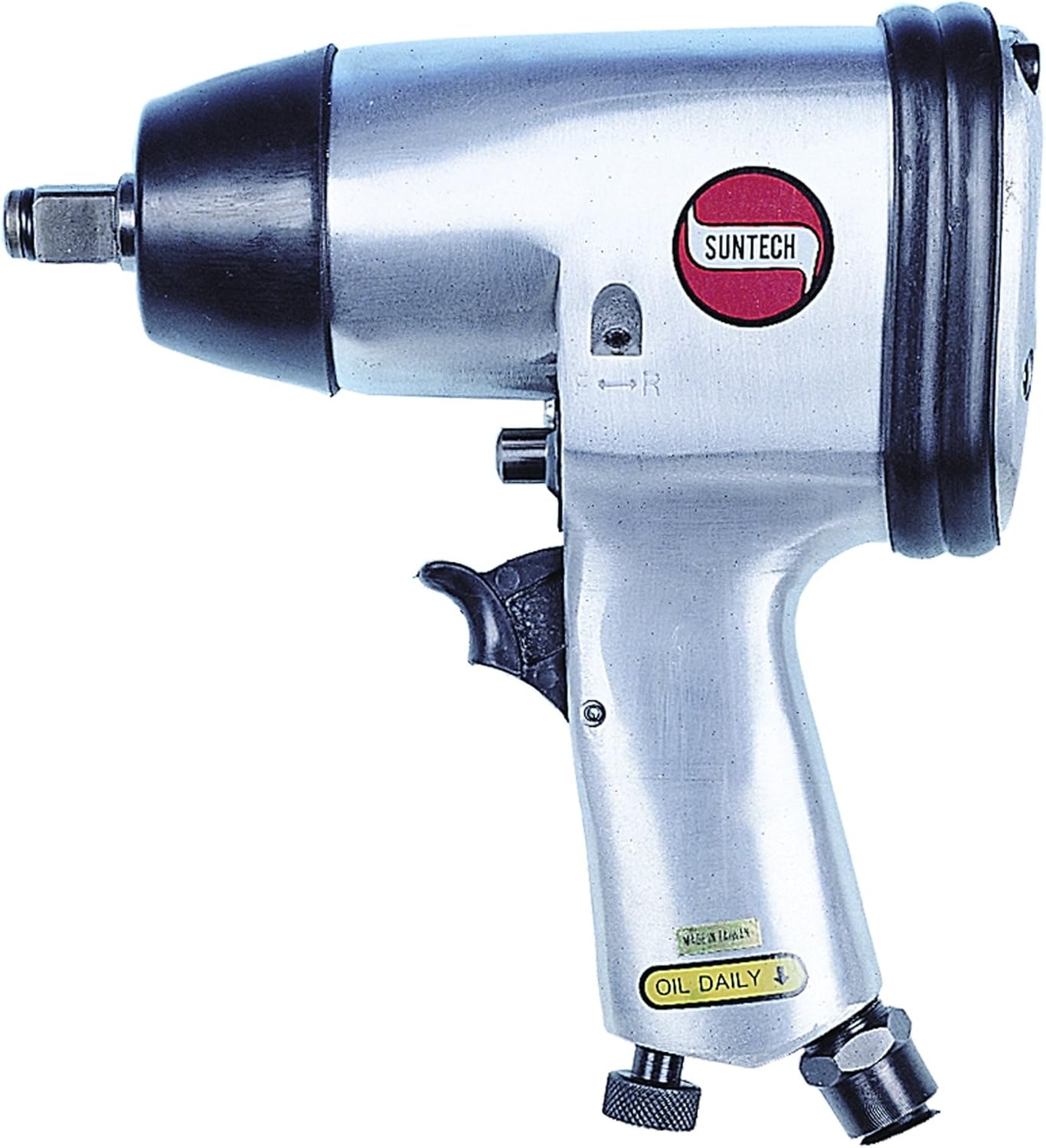 SUNTECH SM-403 Air Impact Wrench with Single Hammer, Silver, 1/2"