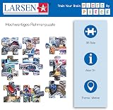 Larsen PG5 Monster Trucks Race 35 Piece Jigsaw Puzzle with Tray & Frame view 3