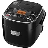 【Amazon.co.jp限定】 アイリスオーヤマ 炊飯器 マイコン式 3合 極厚銅釜 銘柄炊き分け機能付き ブラック RC-MA30AZ-B