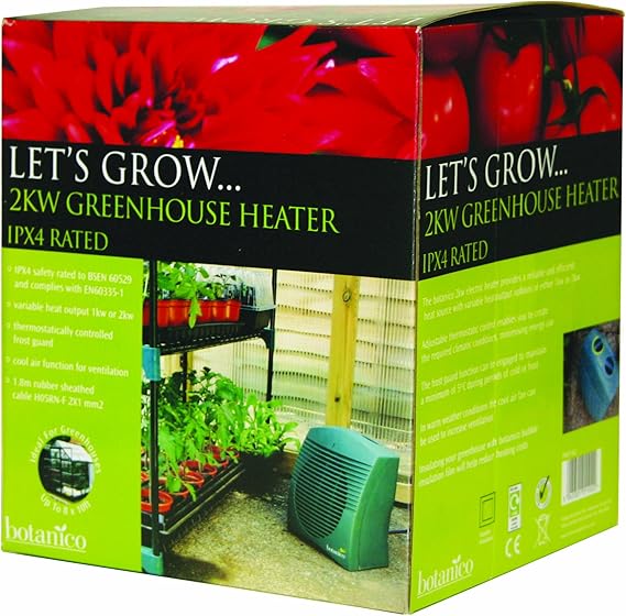 Botanico 2kw Greenhouse Heater Amazon.co.uk Garden & Outdoors