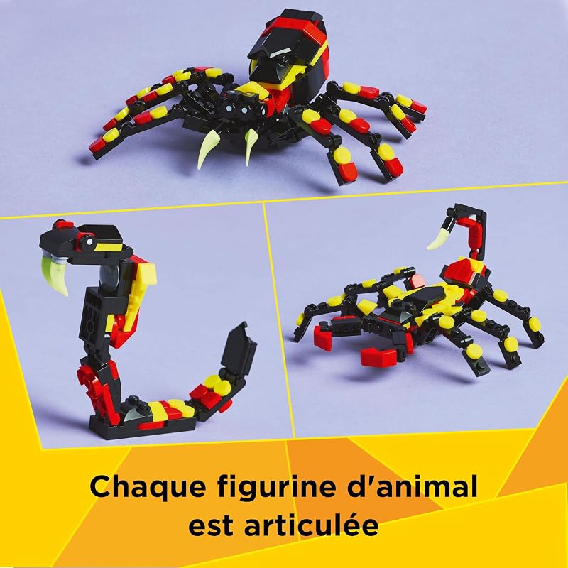 Creator 3-en-1 Animaux Sauvages : l’araignée surprenante 31159