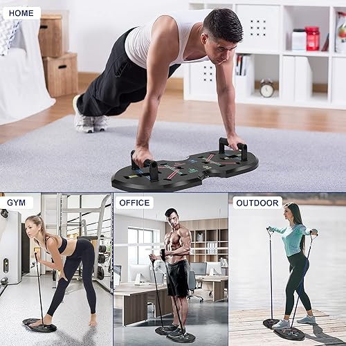 XINRUI Push Up Board, Portable Multi-Function Foldable 20 in