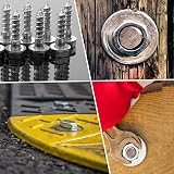 AMLOOPH M12 Washer 24mm OD 13mm ID 1.5mm Thick 20 Pack A2 304 Stainless view 8