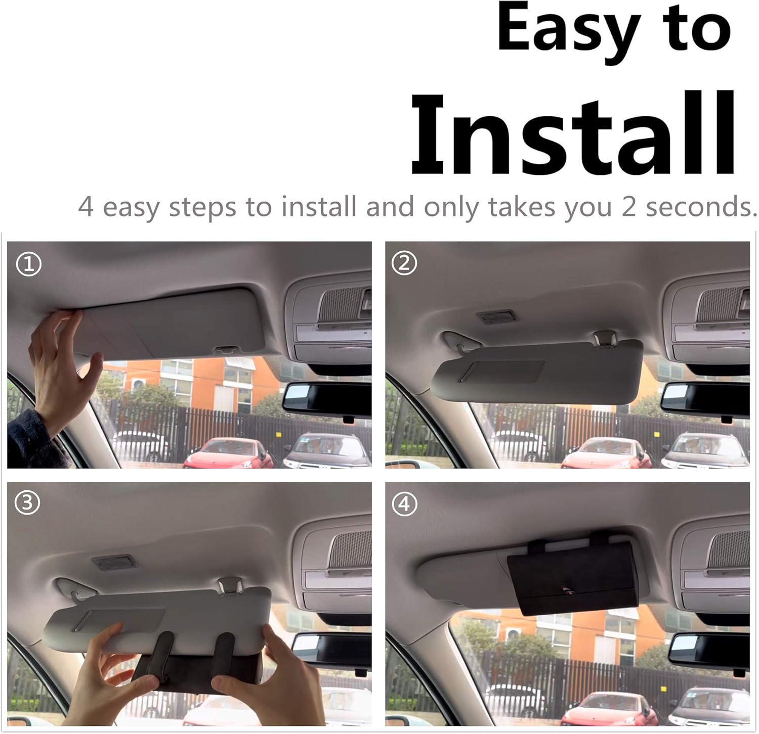 Eyeglasses Automotive Universal Closure Hidden with Case
