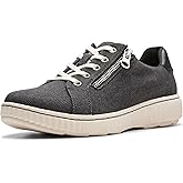 Clarks Women's Caroline Echo Canvas Side Zip Fashion Sneaker