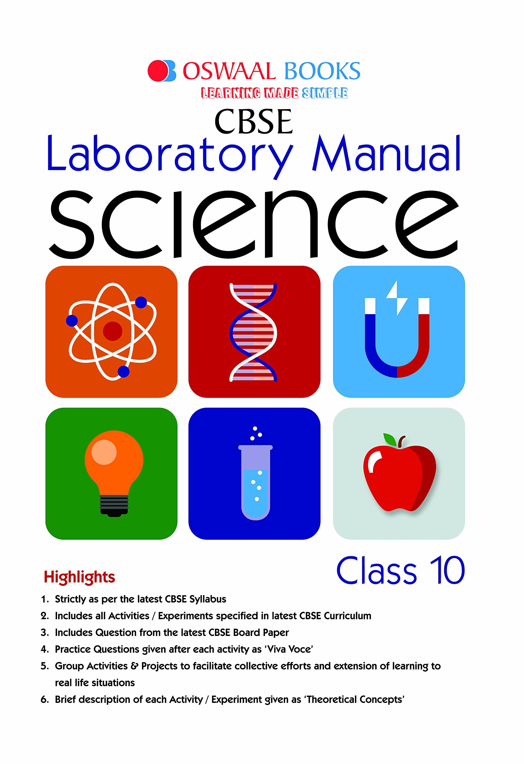 Oswaal CBSE Laboratory Manual Class 10 Science Paperback – 2017