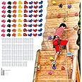 VEVOR 25 Rock Climbing Holds for Kids and Adults, Multi-Colored Climbing Rock Wall Grips for Indoor and Outdoor Playground Play Set