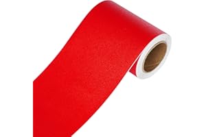 Yenhome Red Classroom Borders, 3"X590", Peel & Stick, Waterproof, Removable, Geometric Pattern, Back to School, 12.27 sq ft