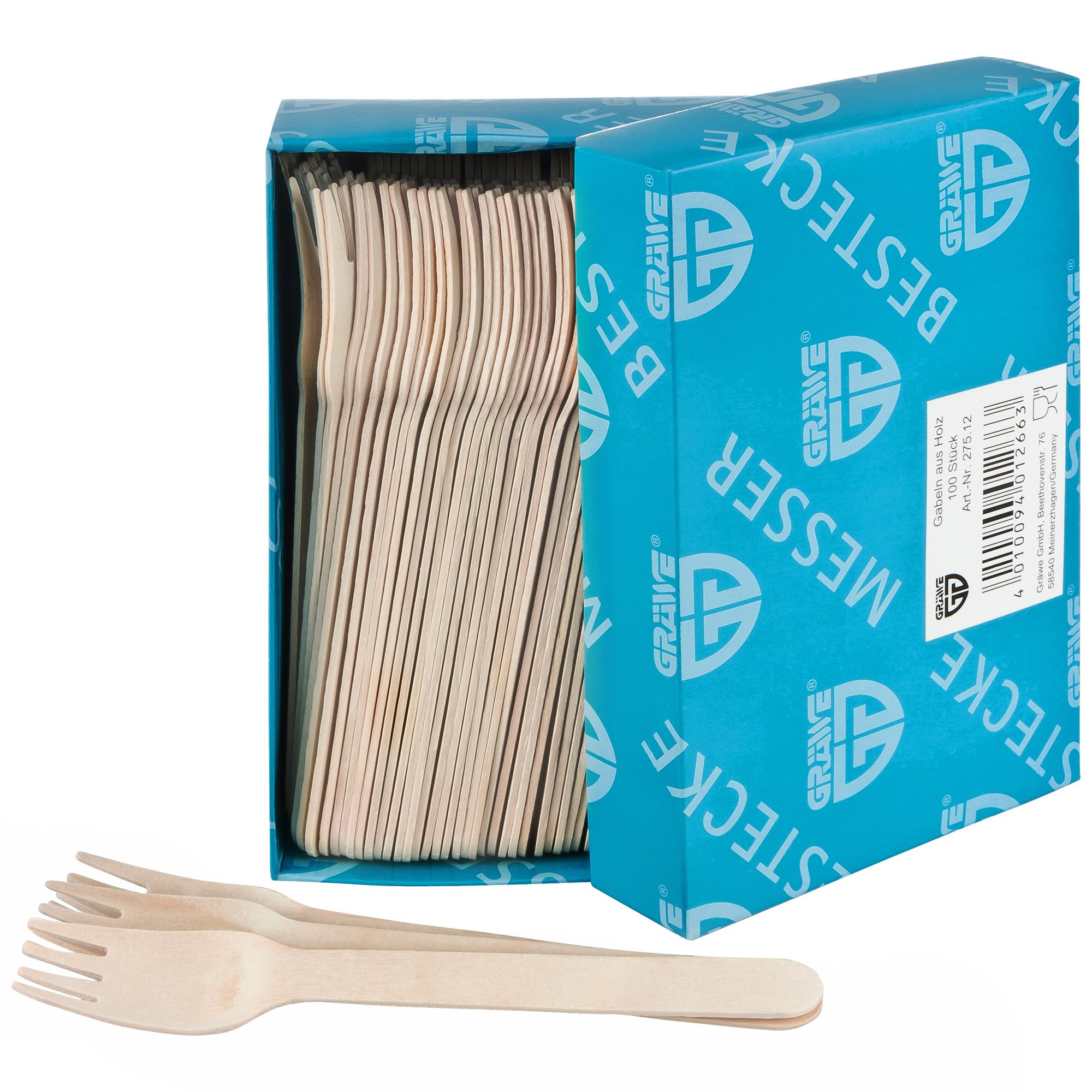 Gräwe - Disposable Wooden Spoons Set (100pcs)