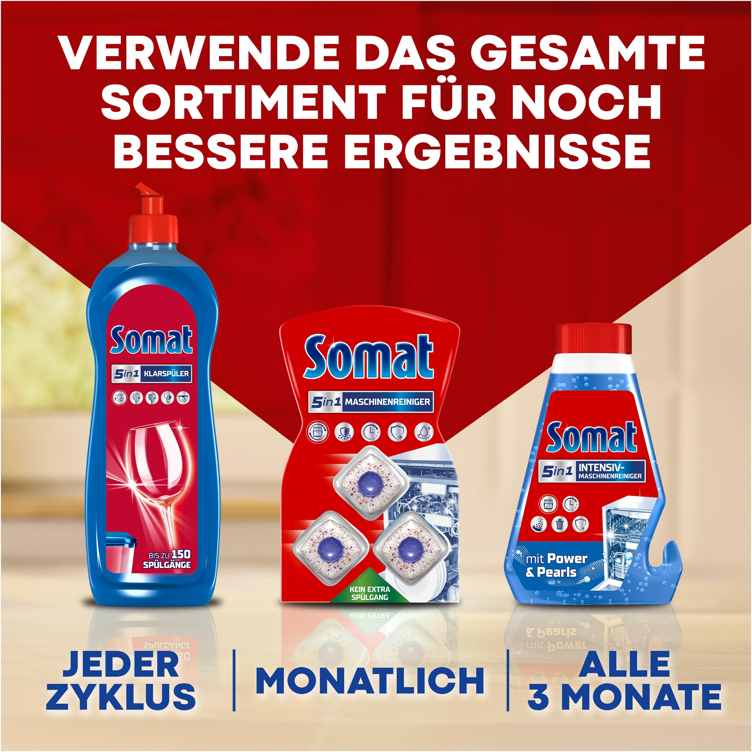 Somat Pulver Classic (60 Spülgänge), Spülmaschinenpulver für die tägliche Reinigung auch im Eco-Programm, Spülmittel Pulver verleiht brillanten Glanz und strahlend sauberes Geschirr 7