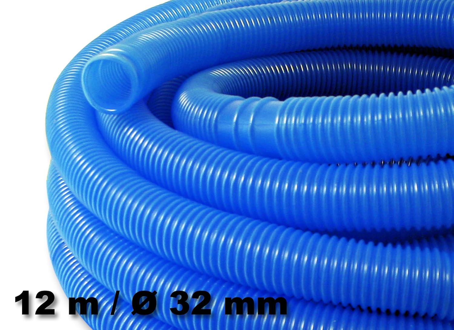 Wiltec 12m Swimming Pool Hose Vacuum Sleeve 165g/m 1.25" 1 1/4 Inch