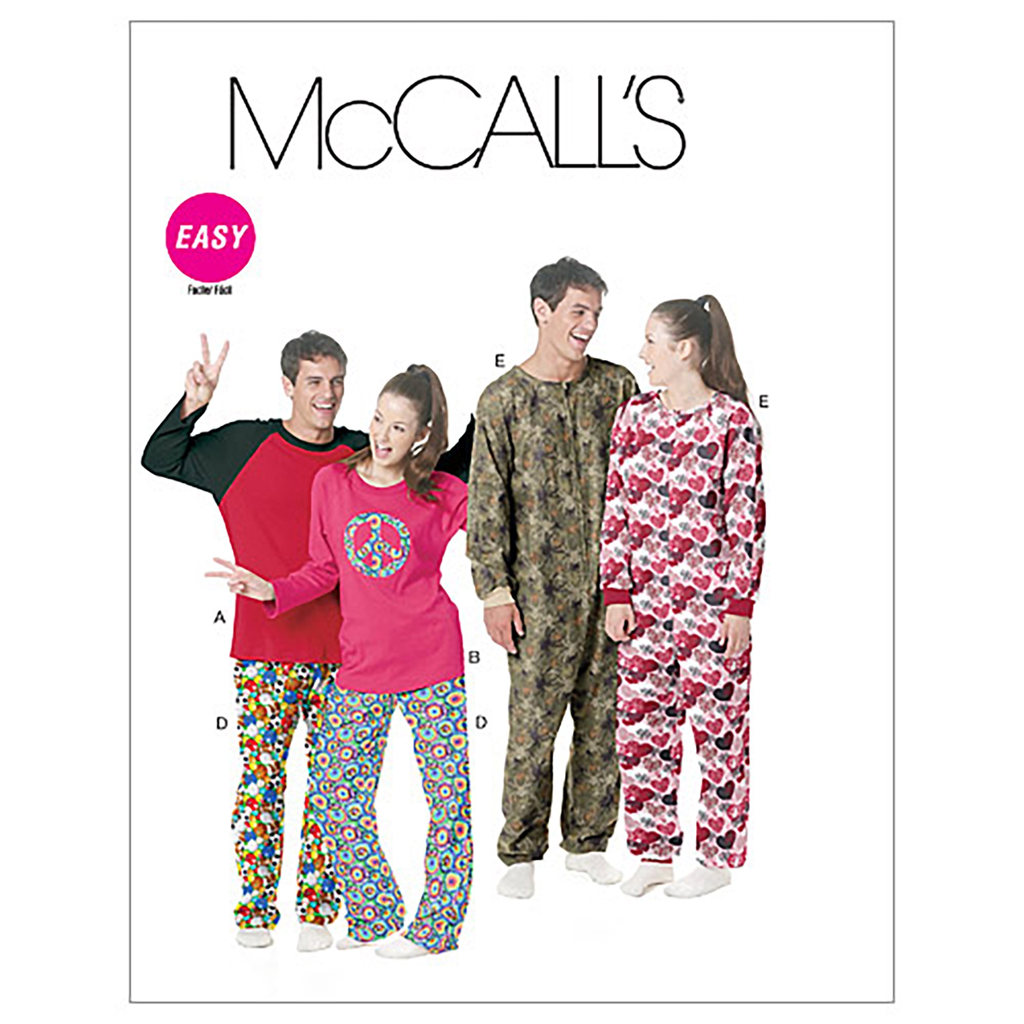 McCall's Patterns M6251 Size Z Large - Extra-Large Misses'/ Men'S/ Teen Boys' Tops, Pants and Jumpsuit, Pack of 1, White