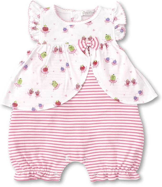 Kissy Kissy BabyGirls Infant Berry Ballet Short PlaysuitFuchsia36