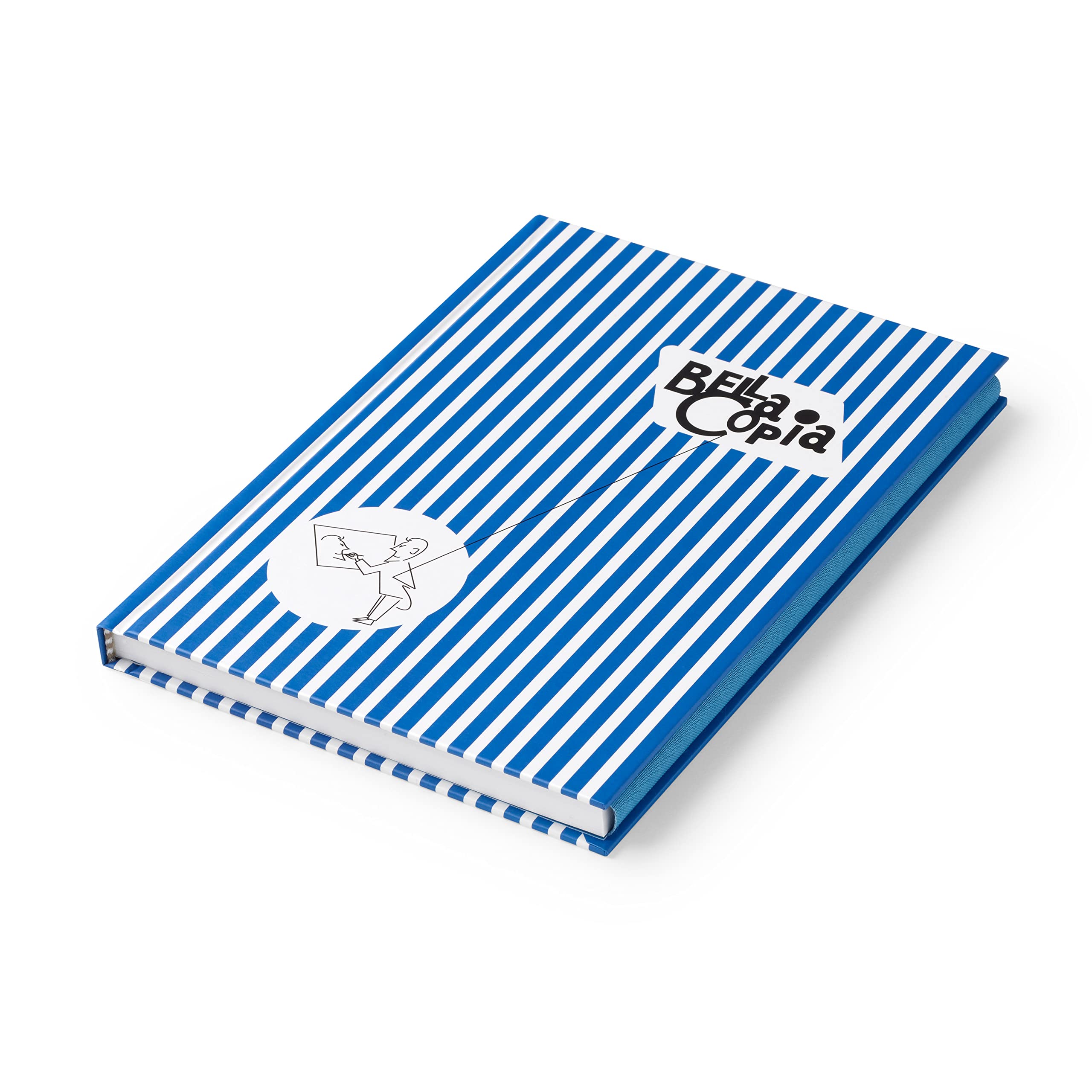 PdiPigna - BELLA COPIA Collection - A5 Lined Notebook, Hardcover, Blue
