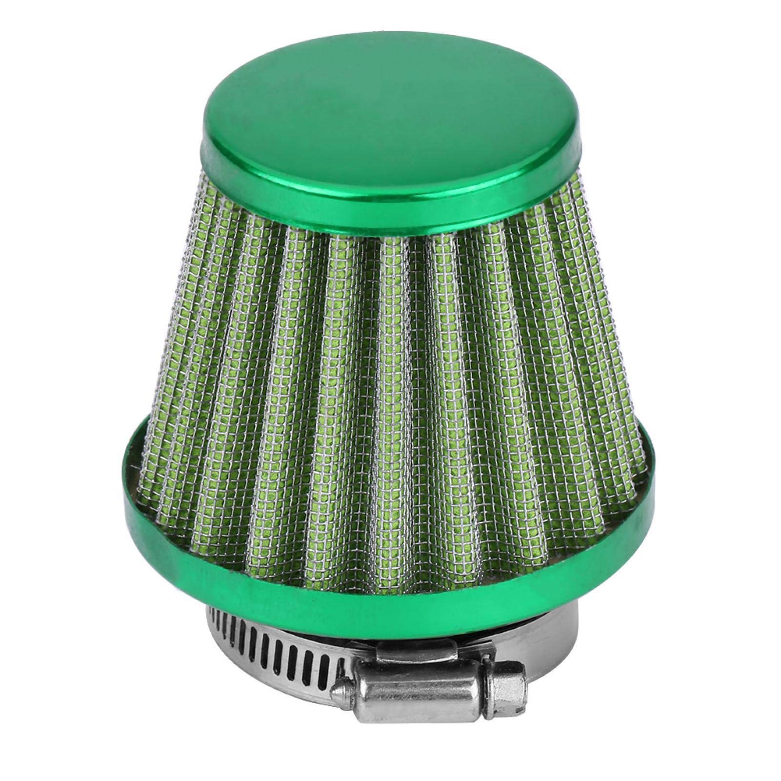 38Mm Green Air Filter - 38Mm Air Filter Round Tapered Universal Auto Cold Air Intake Induction Kit Replacement Road Motorcycle Atv Quad Dirt Pit Bike(Green)