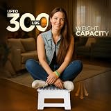 Utopia Home 9 Inch Folding Step Stool, 330 lbs Capacity, Anti-Slip, White view 5