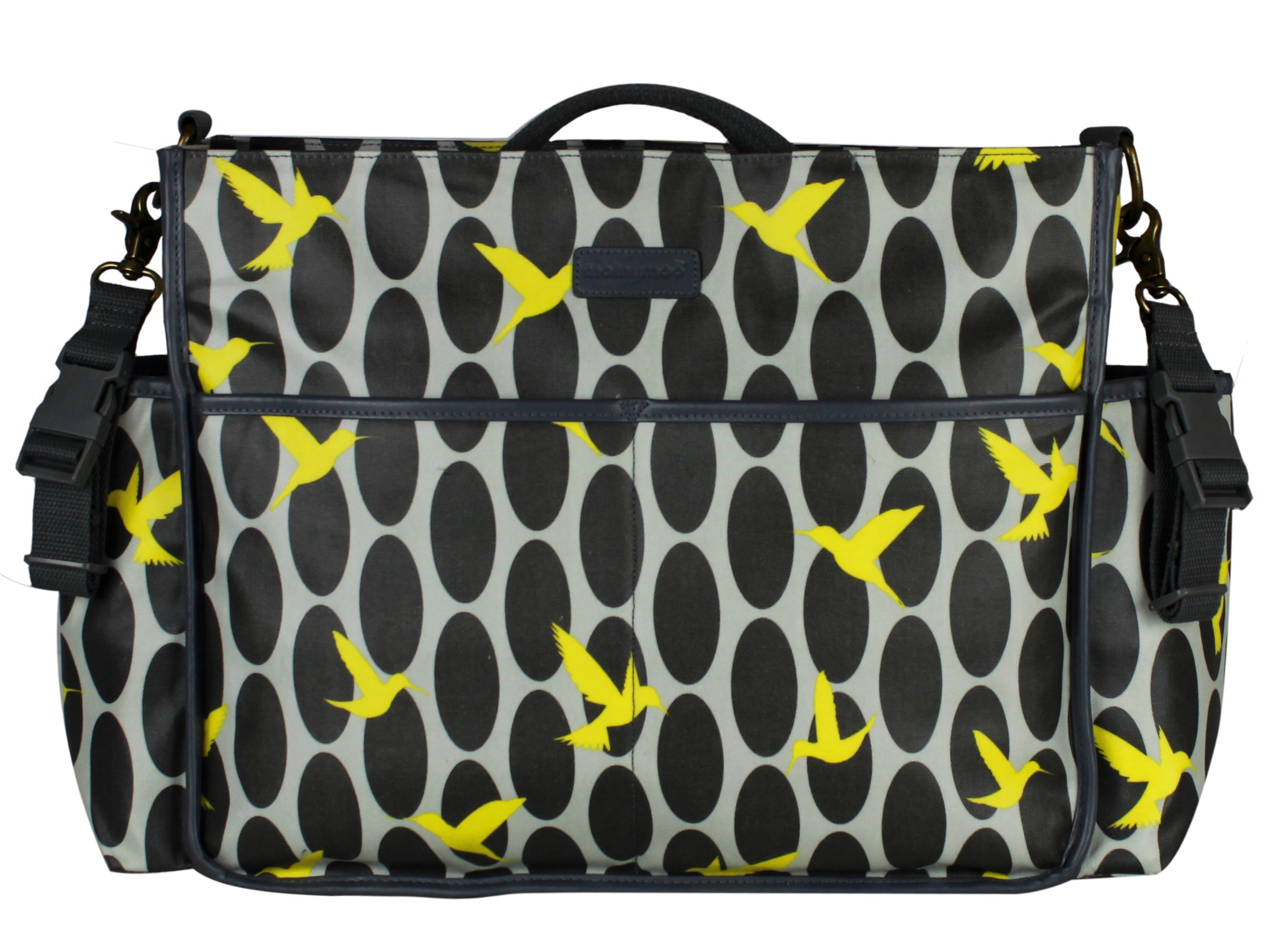 momymoo Lulu - Grey Humming Bird Baby Changing Bag