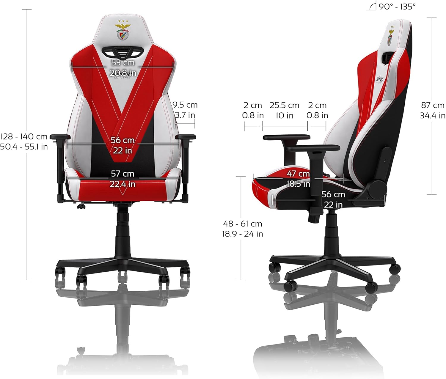 Nitro Concepts S300 Gaming Chair 90 To 135 Reclinable Ergonomic Galactic Blue Adjustable Height Armrests Cloth Cover Up To 300 Lbs Users Office Chair Home Kitchen Furniture Ilsr Org